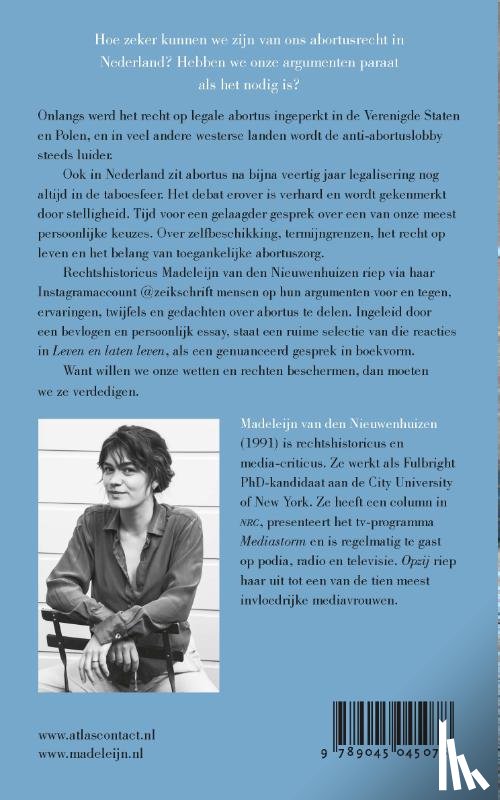 Nieuwenhuizen, Madeleijn van den - Leven en laten leven