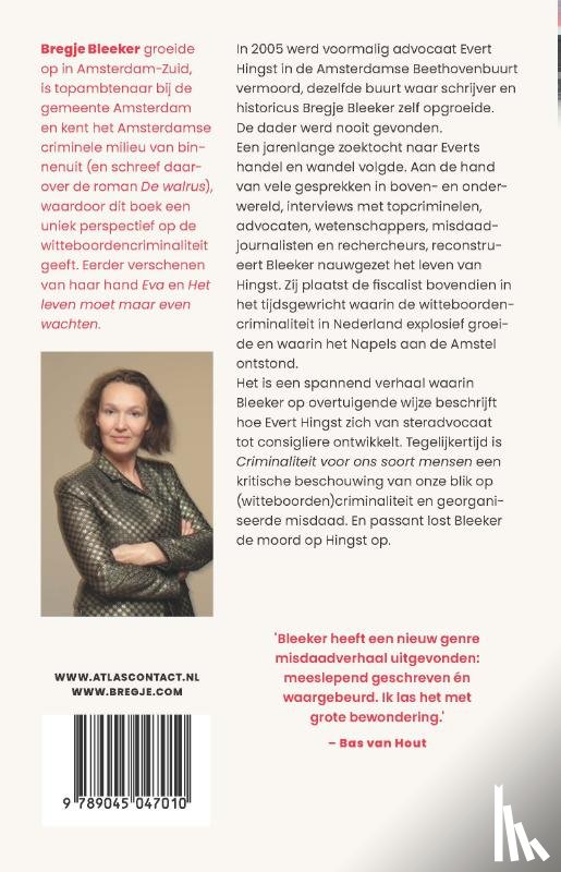 Bleeker, Bregje - Criminaliteit voor ons soort mensen