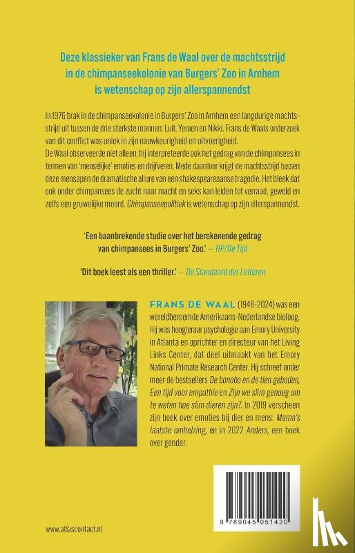 Waal, Frans de - Chimpanseepolitiek