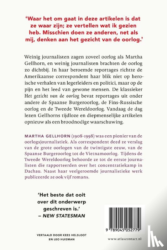 Gellhorn, Martha - Het gezicht van de oorlog