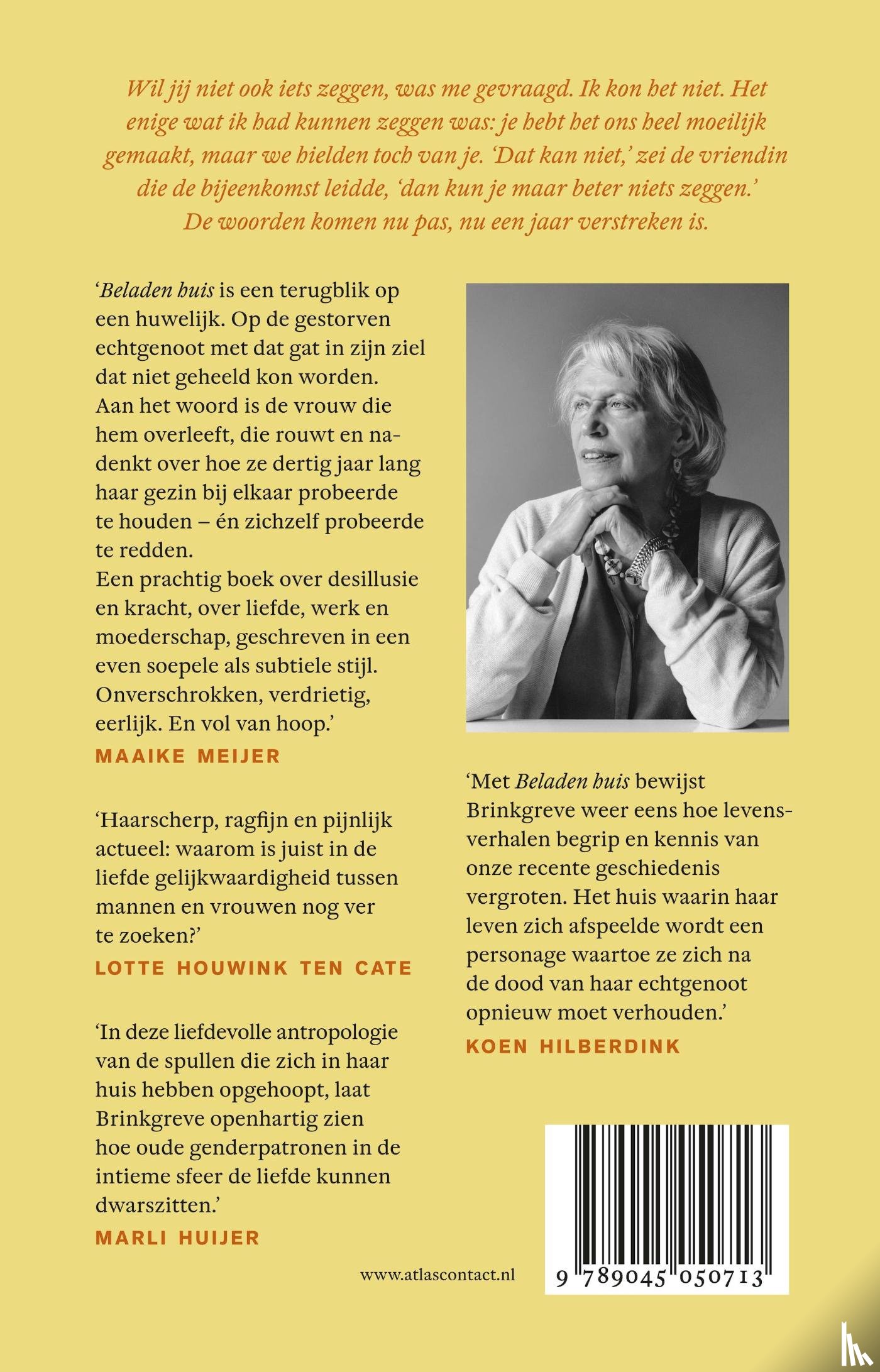 Brinkgreve, Christien - Beladen huis