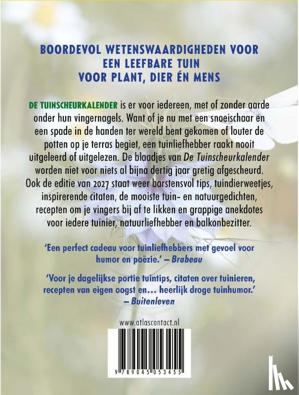 Kaa, Romke van de, Dullaart, Caspar - Tuinscheurkalender 2027