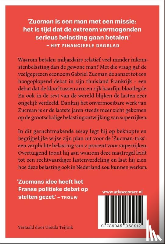 Zucman, Gabriel - Miljardairs betalen geen inkomstenbelasting en daar gaan we een einde aan maken