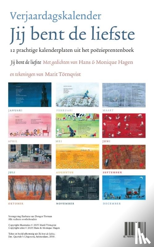 Hagen, Monique, Hagen, Hans - Jij bent de liefste verjaardagskalender