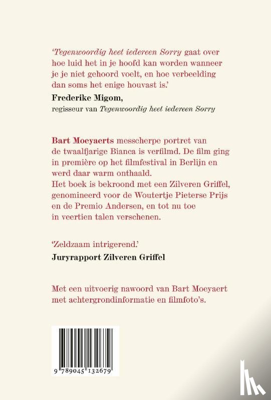 Moeyaert, Bart - Tegenwoordig heet iedereen Sorry