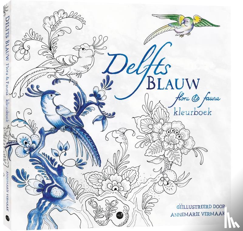 Vermaak, Annemarie - Delfts Blauw flora & fauna kleurboek