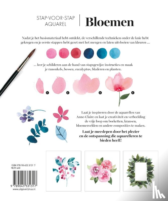 Duval-Dumas, Anne-Claire - Stap-voor-stap aquarel: Bloemen