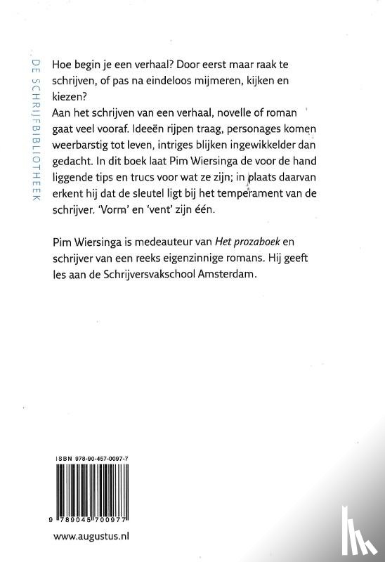 Wiersinga, Pim - Schrijven : het begin