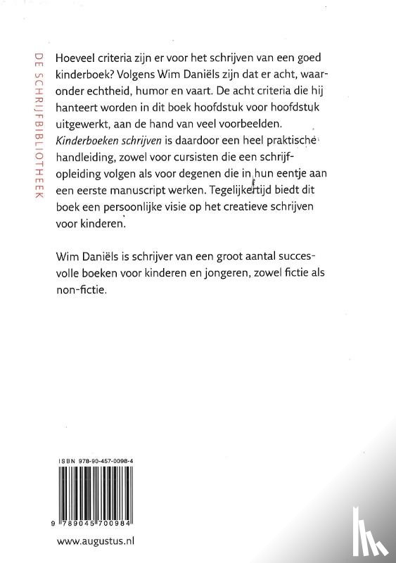 Daniëls, Wim - Kinderboeken schrijven