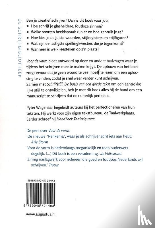 Wagenaar, Pyter - Voor de vorm