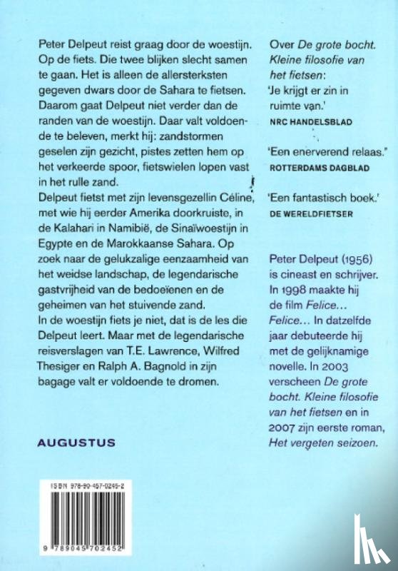 Delpeut, Peter - In de woestijn fiets je niet