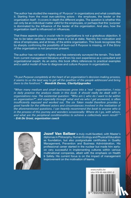 Van Ballaer, Jozef - Purpose in organizations