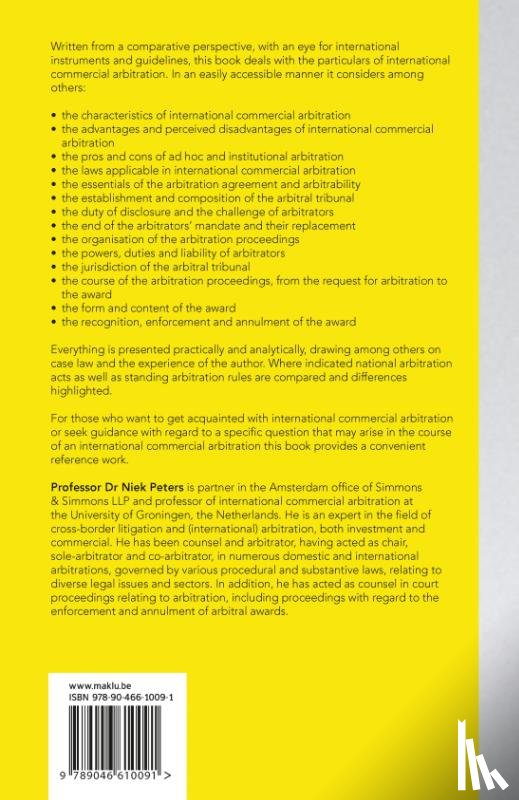 Peters, Niek - The fundamentals of international commercial arbitration