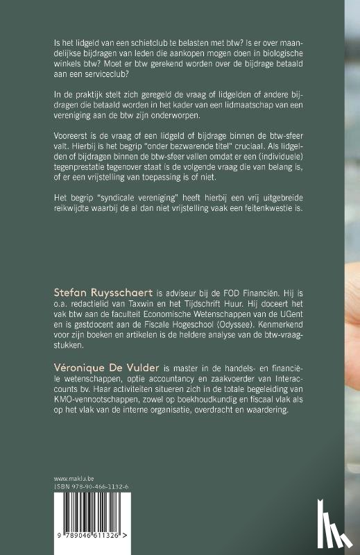 Ruysschaert, Stefan, De Vulder, Véronique - Lidgelden en andere bijdragen: wanneer belast met btw?