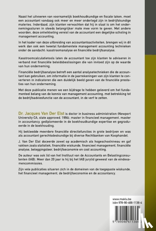 Van Der Elst, Jacques - Kasstroomanalyse en financiële bedrijfsanalyse