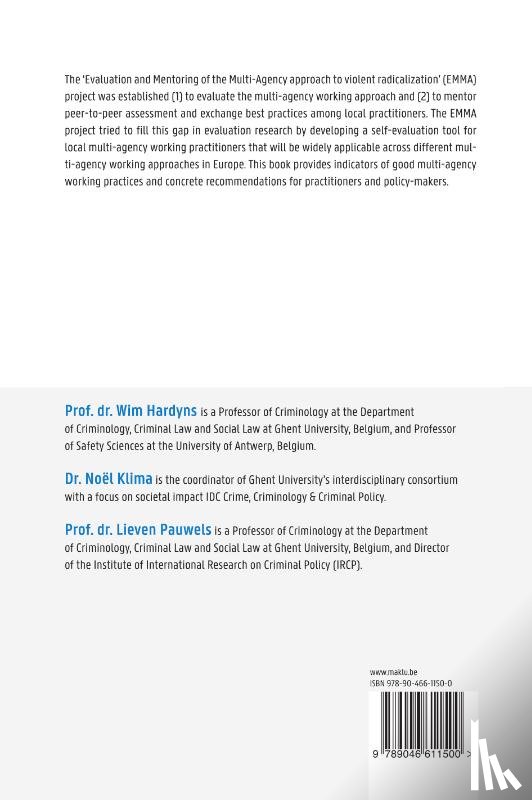 Hardyns, Wim, Klima, Noel, Pauwels, Lieven - Evaluation and Mentoring of the Multi-Agency Approach to Violent Radicalisation in Belgium, the Netherlands and Germany