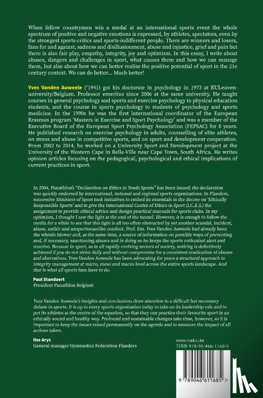 Vanden Auweele, Yves - Joy and pain in sport