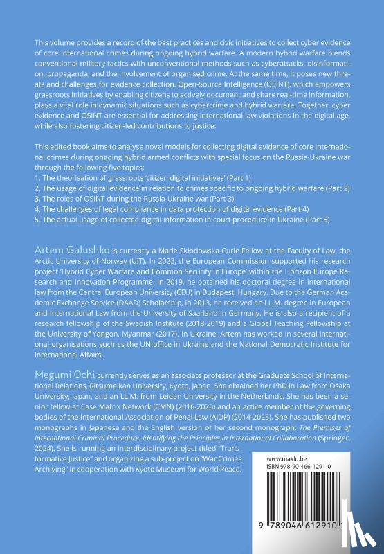 Galushko, Artem, Ochi, Megumi - Collecting cyber evidence during ongoing hybrid warfare