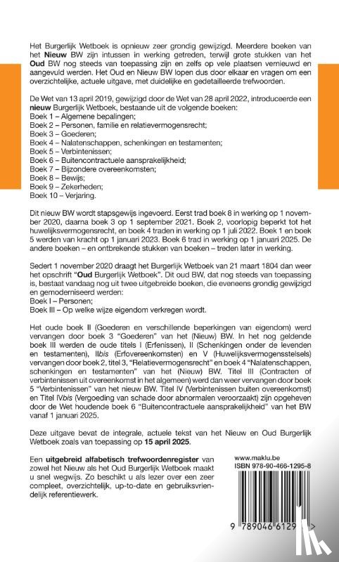 Scheers, Bruno - Burgerlijk Wetboek