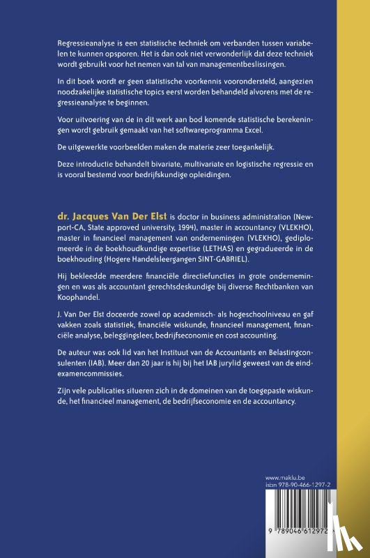 Van Der Elst, Jacques - Regressieanalyse