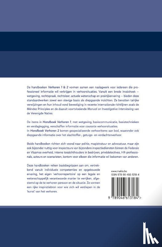 Bockstaele, Marc - HANDBOEK VERHOREN 1