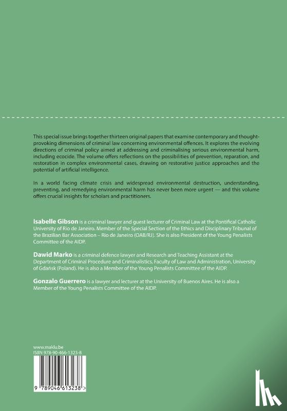  - Environment and Contemporary Challenges to Criminal Law