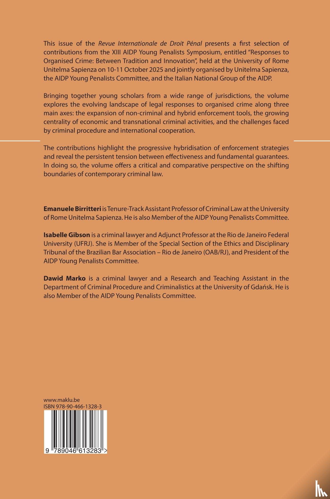 Birritteri, Emanuele, Gibson, Isabelle, Marko, Dawid - Responses to Organised Crime: Between Tradition and Innovation