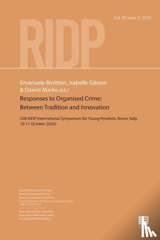 Birritteri, Emanuele, Gibson, Isabelle, Marko, Dawid - Responses to Organised Crime: Between Tradition and Innovation