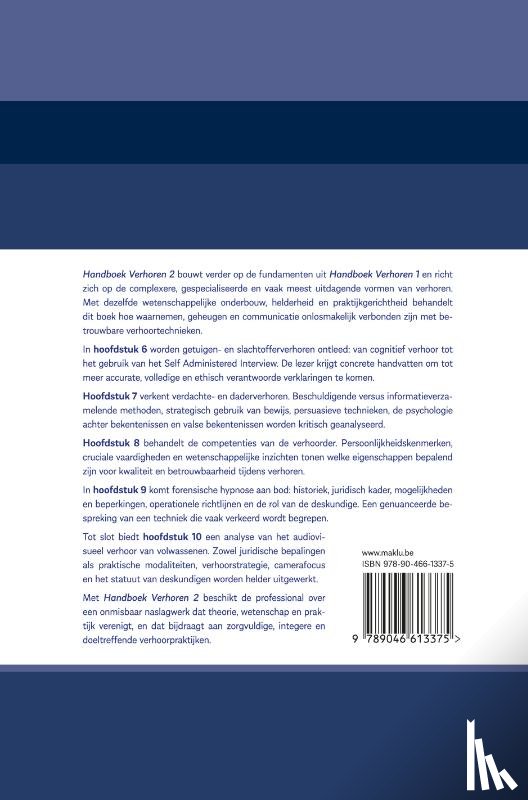 Bockstaele, Marc - HANDBOEK VERHOREN 2