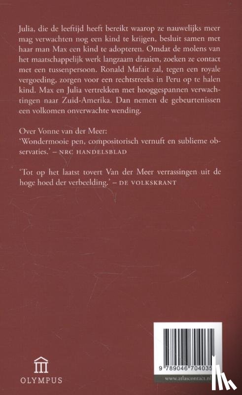 Meer, Vonne van der - De reis naar het kind