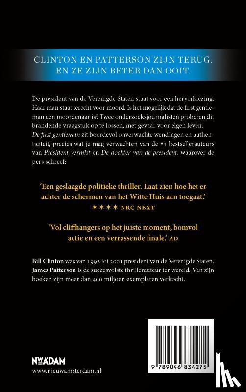 Clinton, Bill, Patterson, James - De first gentleman
