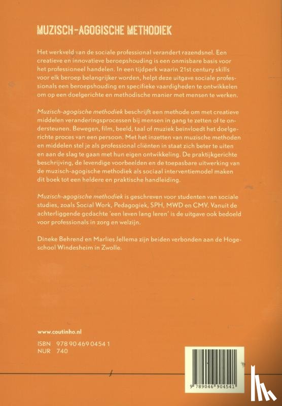 Behrend, Dineke, Jellema, Marlies - Muzisch-agogische methodiek