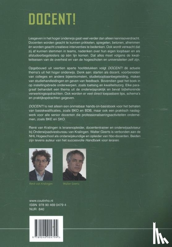 Kralingen, René van, Geerts, Walter - Docent!