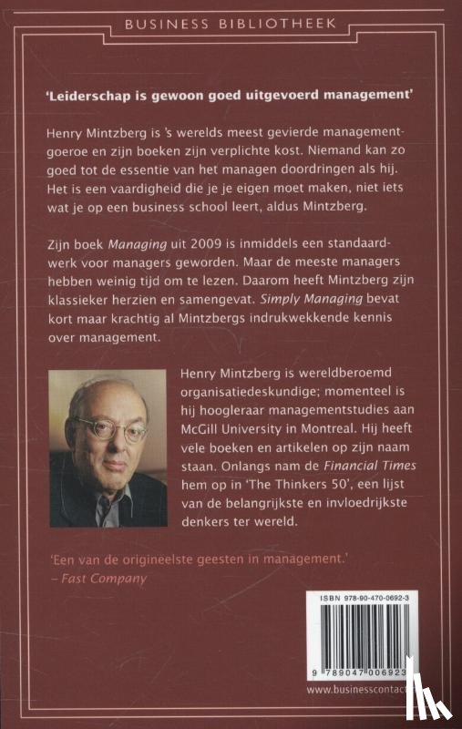 Mintzberg, Henry - Simply managing
