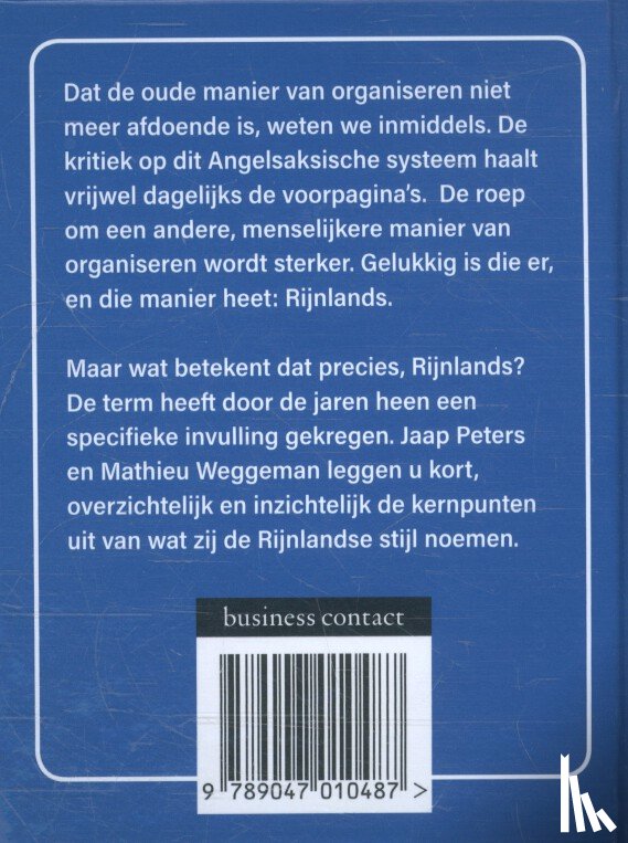 Peters, Jaap, Weggeman, Mathieu - Het Rijnland-boekje