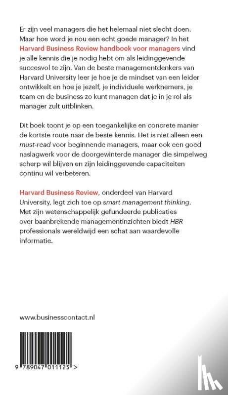 Harvard Business Review - Harvard Business Review handboek voor managers