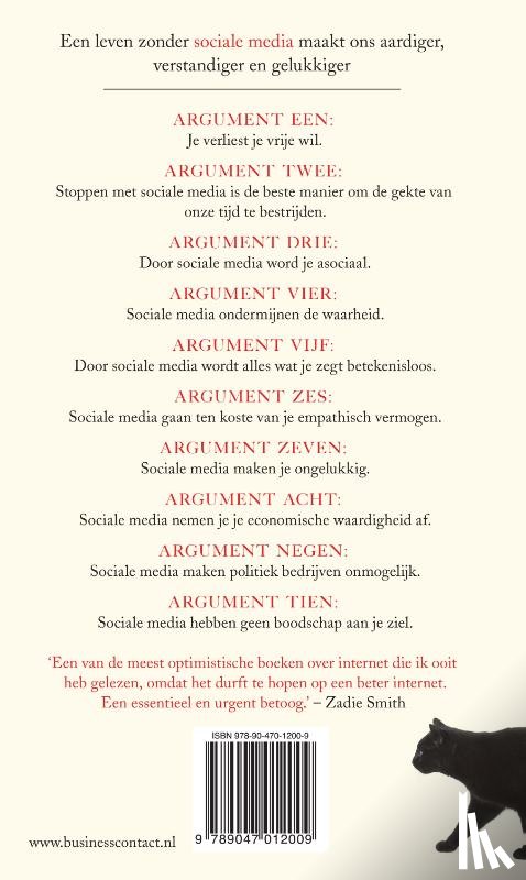 Lanier, Jaron - Tien argumenten om je sociale-media-accounts nu meteen te verwijderen