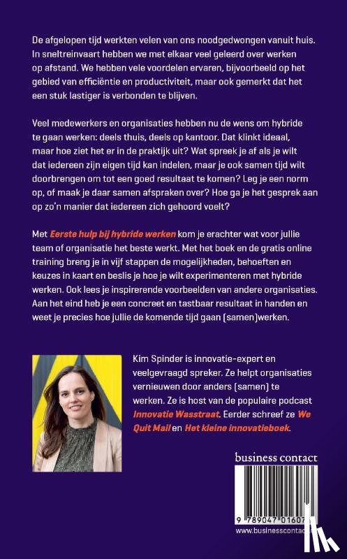 Spinder, Kim - Eerste hulp bij hybride werken
