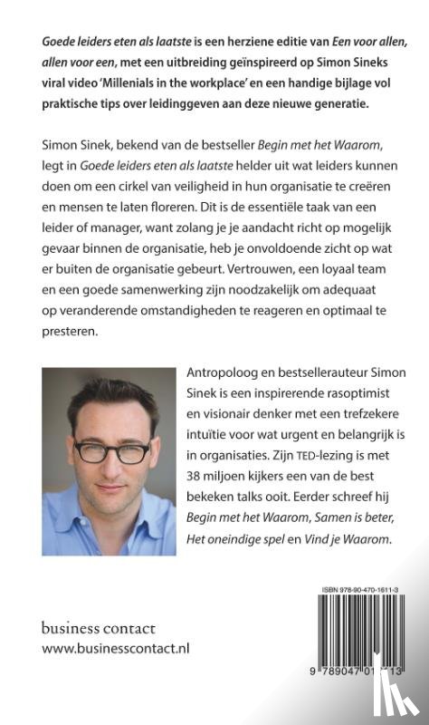 Sinek, Simon - Goede leiders eten als laatste