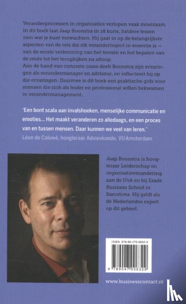Boonstra, Jaap - Verandermanagement in 28 lessen