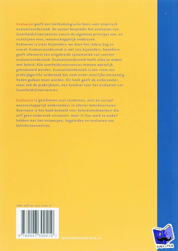 Swanborn, P.G. - Evalueren