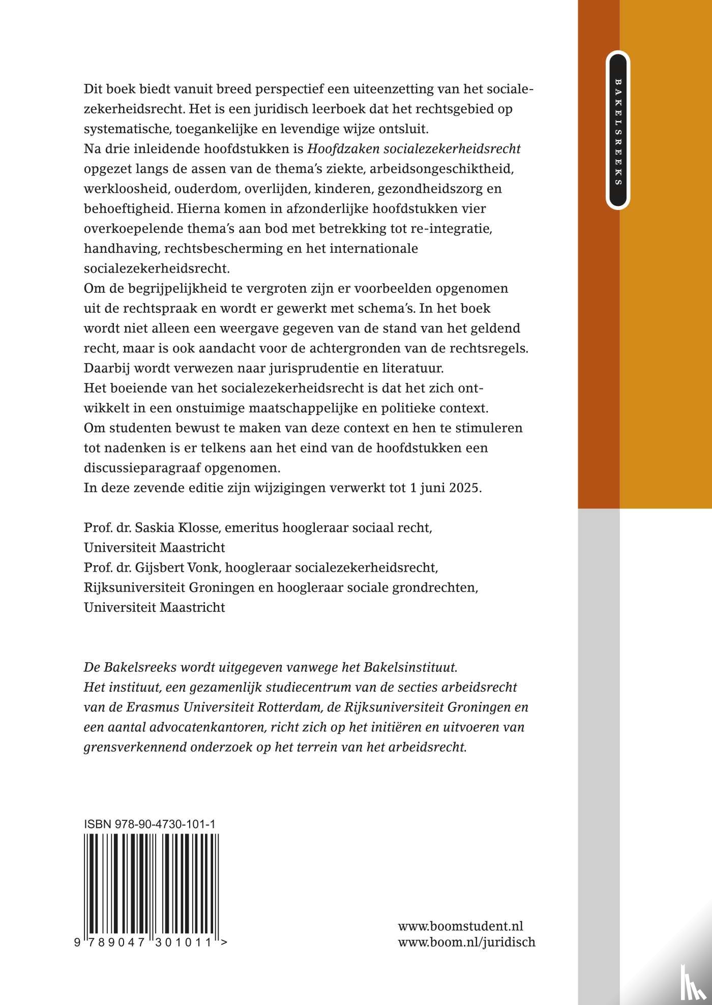  - Hoofdzaken socialezekerheidsrecht