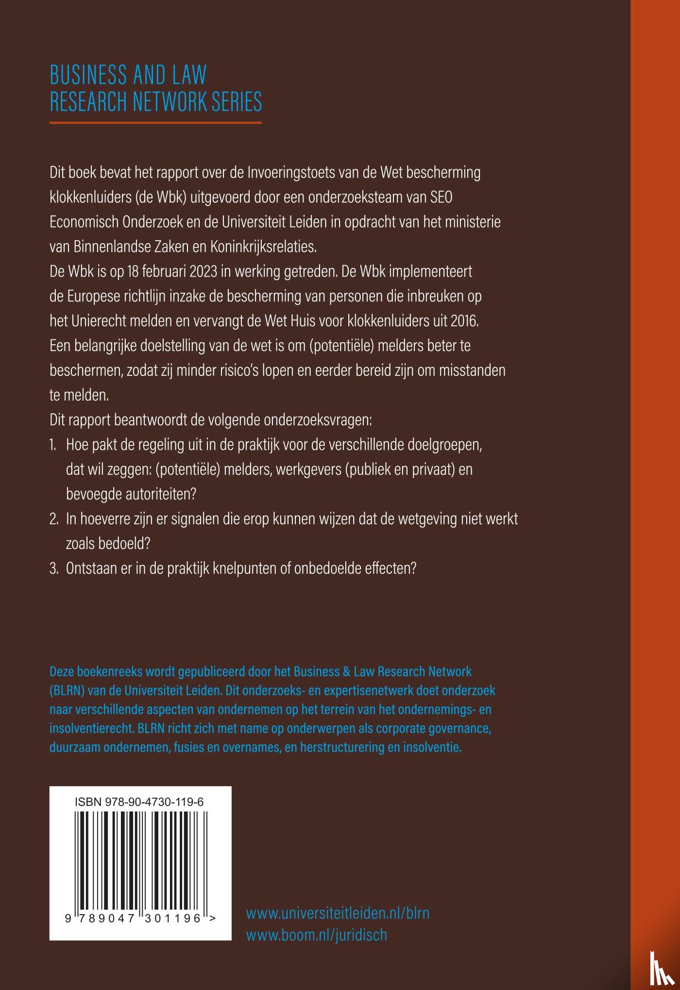 Koster, H., Erkens, M.Y.H.G. - Veilig voor de melder