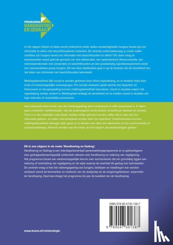 Migchelbrink, Koen, Bouwman, Robin, Veldhuis, Britt, Thiel, Sandra van - Kiezen of delen