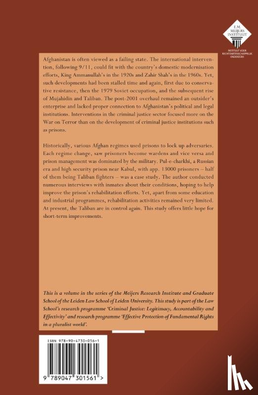 Amin, N. - State-Building, Lawmaking, and Criminal Justice in Afghanistan