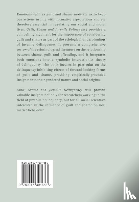De Boeck, Arne - Guilt, Shame and Juvenile Delinquency