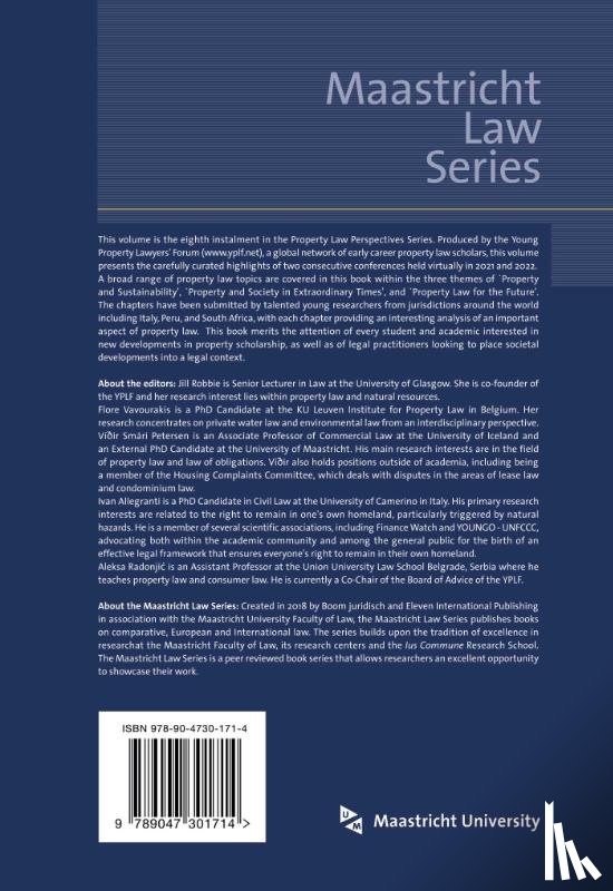  - Property Law Perspectives VIII