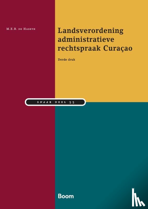 Haseth, M.E.B. de - Landsverordening administratieve rechtspraak Curaçao