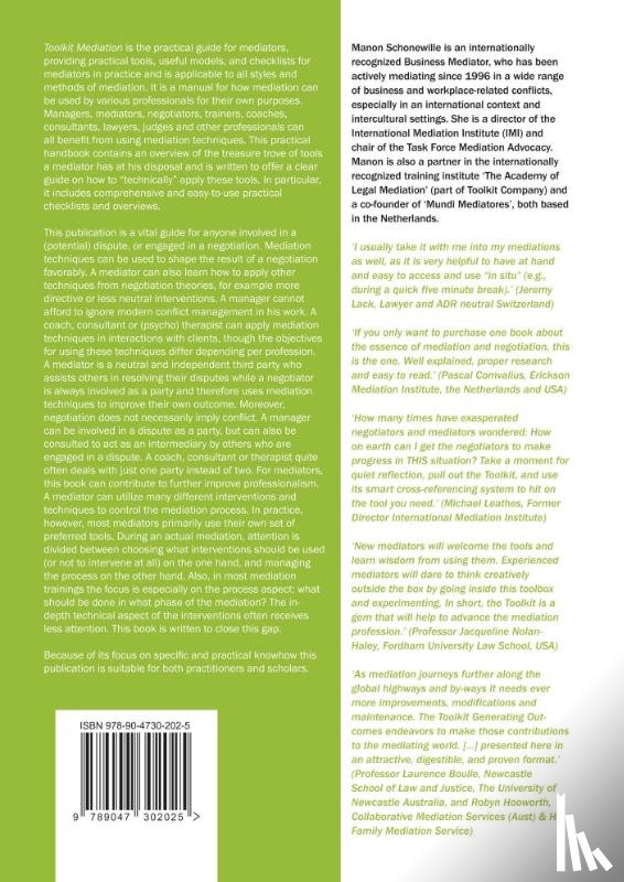 Schonewille, Manon - Toolkit Mediation