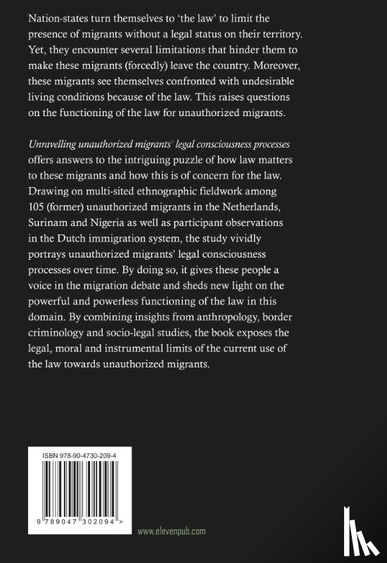 Kox, M.H. - Unravelling unauthorized migrants’ legal consciousness processes